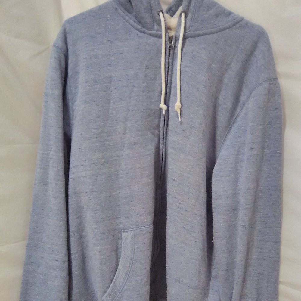 Old Navy Men's Zip Up Hoodie Color Light Blue Size XL NWT